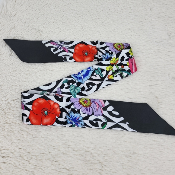 Accessories - New Monogram Silk Skinny Scarf Twilly